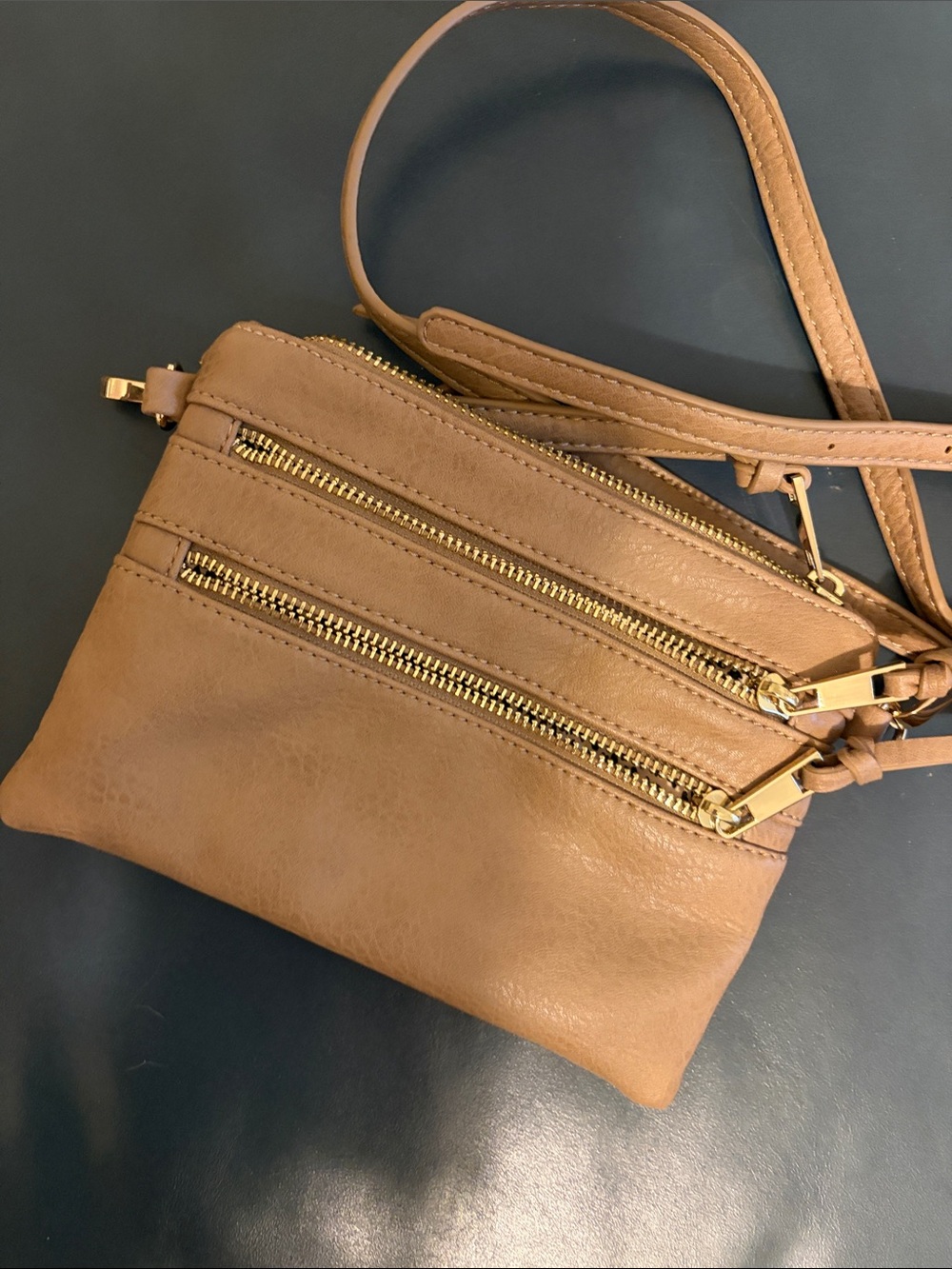Leather crossbody bag